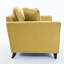 Fauteuil surdimensionné de 46,3 po, tissu chenille, fauteuil confortable et demi-canapé simple avec coussin pour le salon, bureau, jaune (ancien SKU: N701P328547Y)