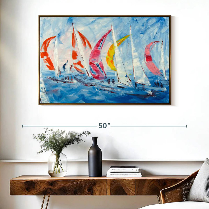 Voile, 40 po x 27 po, Cadre flottant doré