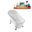 1501.1mm x 701mm Freestanding Soaking Acrylic Bathtub-1820814662-1820814666