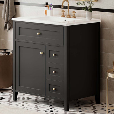 Meuble-lavabo de 30 pouces avec lavabo