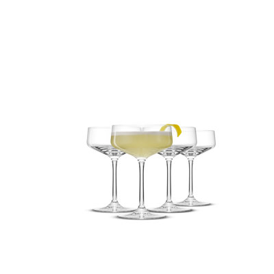 Sidney 8oz Coupe Martini, Set of 4, Clear