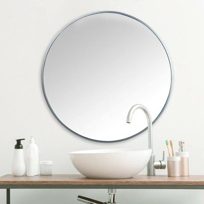 Loick Metal Round Wall Mirror