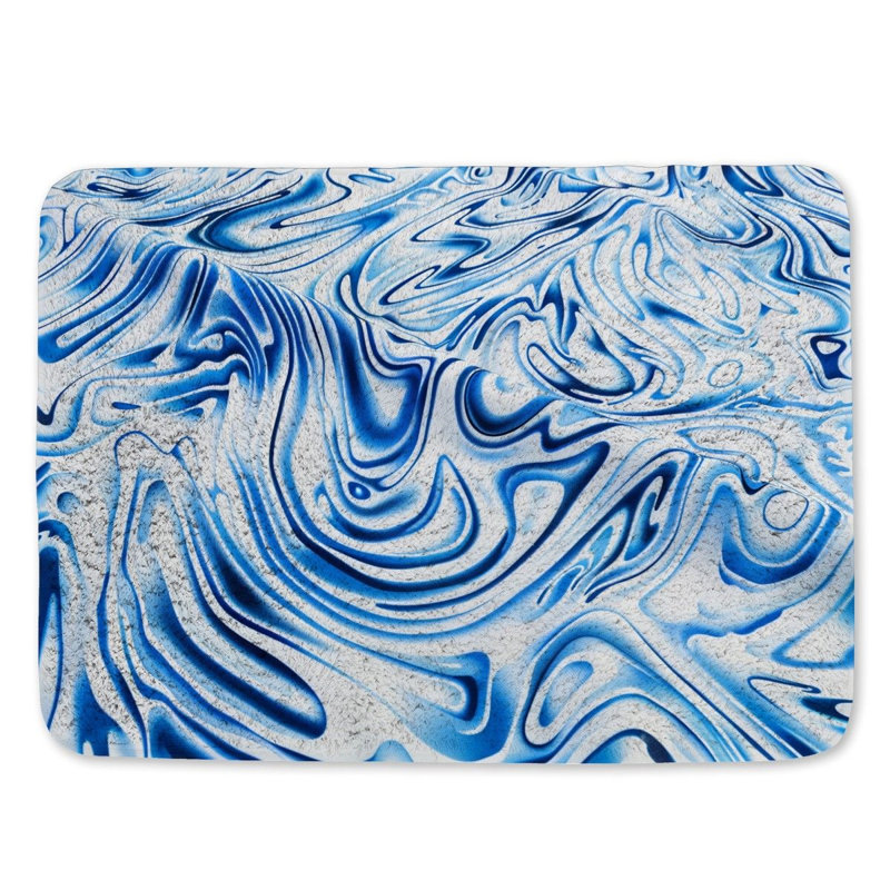 Jerray Microfiber / Microsuede Non-Slip Bath Mat, 21" W x 34" L