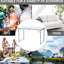 Table de camping pliante légère portative 47 po - Hauteur réglable, pour la maison, le garage, les pique-niques réglables Légère, portable, pique-nique, à la maison