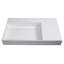 Lavabo de salle de bain mural rectangulaire 36 po avec drain dissimulé Juniper - blanc, sans trou de robinet-1262523395-1262523455