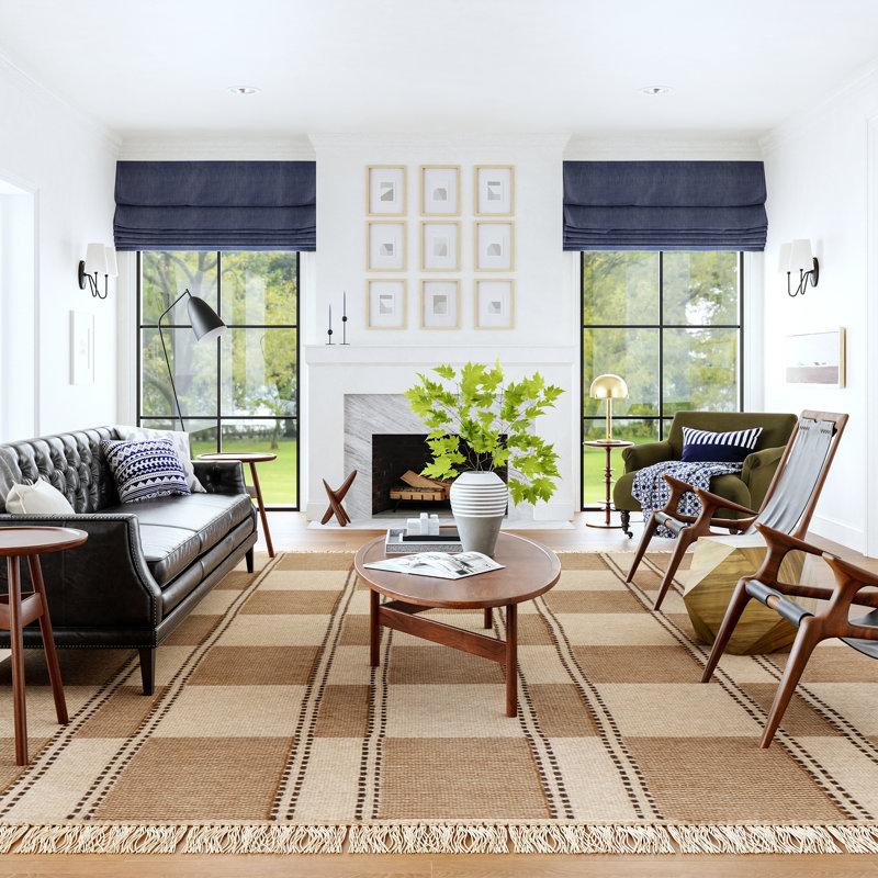 Corbett Fringed Wool Area Rug, Rectangle 7'6" x 9'6"