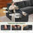  Modular Sectional Sofa with Chaise Lounge, Comfy Deep Dual-Layer Cushion Couch-128968747-128968744