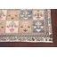 Tapis multicolore en laine noué à la main de 3 pi 11 po x 8 pi 5 po One-of-a-Kind