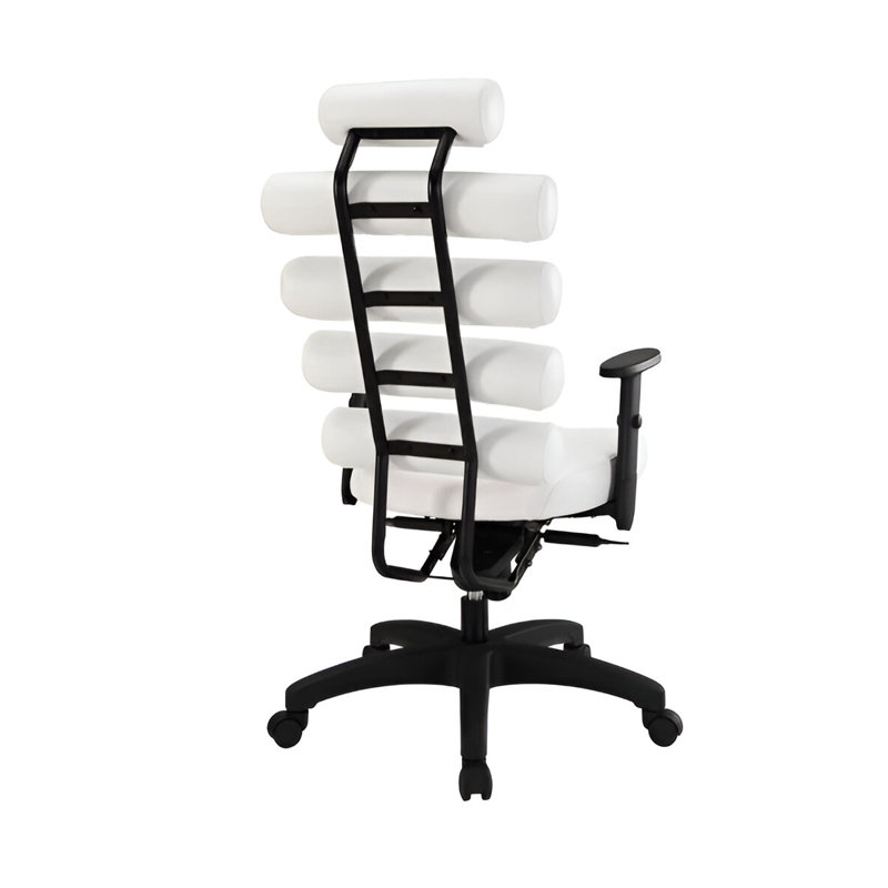 Moon Office Chair With High Back, White