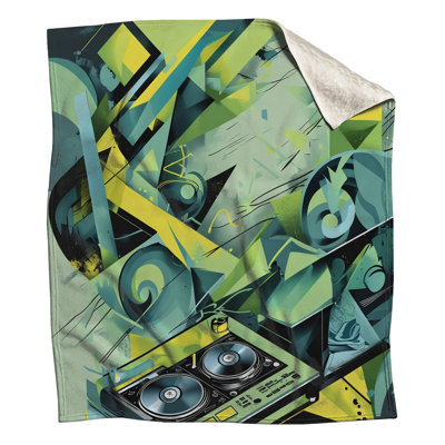 Couvertures abstraites pour tourne-disque DJ