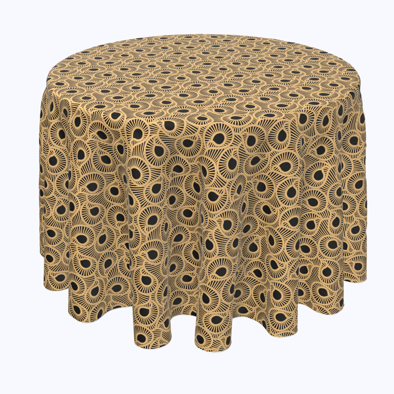 Votaw Abstract Round Tablecloth, 90" x 90"