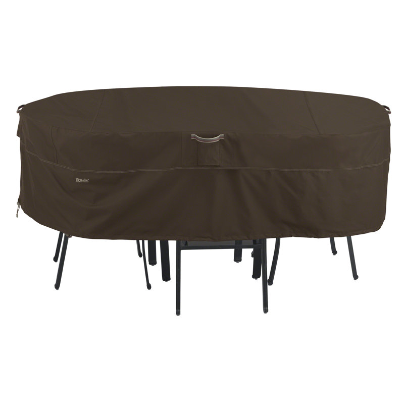 Nathanael Outdoor Patio Dining Set Cover, 23" H x 128" W x 82" D