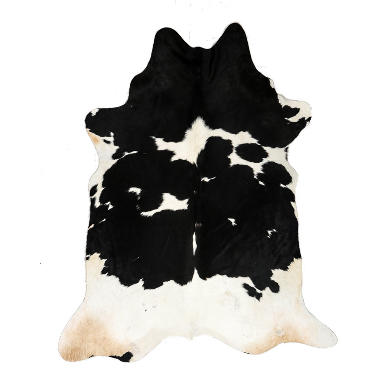 Myrtletown Animal Print Cowhide Flatweave 2cm X 1.75cm Area Rug