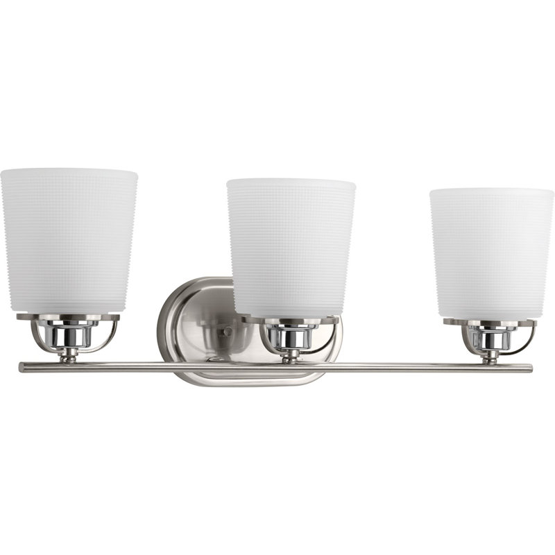 Éclairage pour meuble-lavabo 3 lumières Seydou, Nickel brossé