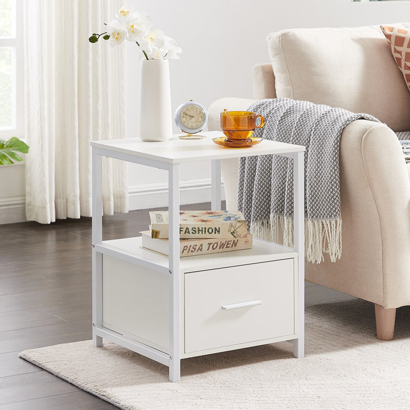 Kempst 15.7'' W Nightstand, White