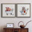 «Farm Tub Pig», ensemble de 2 peintures sur toile encadrées-10782394-10782399