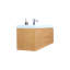 Base de meuble-lavabo simple 58,5 po mural seulement-58199417