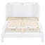 Grand lit blanc avec tiroirs - Meuble peu encombrant. Idéal pour les petites pièces. Organiser les coussins, les vêtements,. Style de finition. Option de charge. Processus d'assemblage simple. 75,1 po x 56,7 po 41,3 po profuse-855857661-855857658