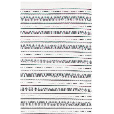 Tapis rayé en coton Mehara