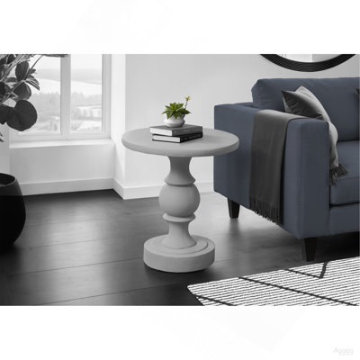 Accent Table, 25"H, Indoor Or Outdoor, Bedroom, End, Living Room, Nightstand, Round, Side Table