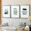 Étude de couleur de bord de mer I - Impression encadrée sur mesure de qualité supérieure - 3 pièces-1189882458-1189882438