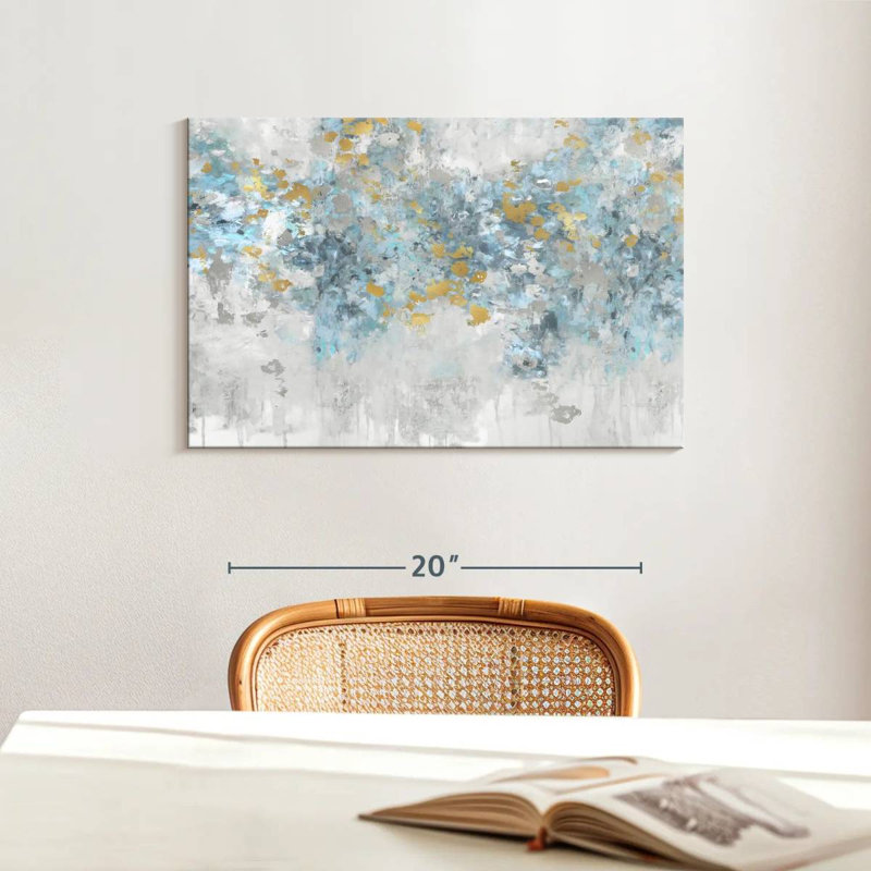 Avery Charmed Aqua, 16" H x 24" W