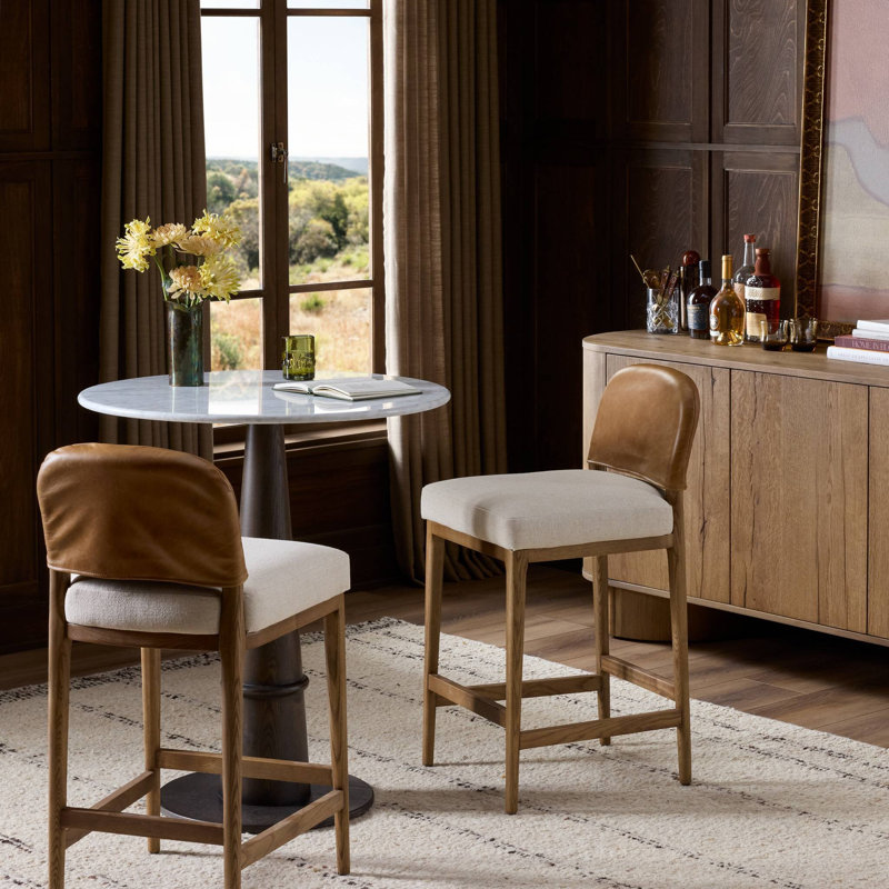 Ryver Stool-Dulane Mahogany-Counter, Antwerp Natural