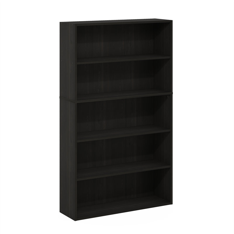 Bibliothèque Pasir, (5 tablettes) H 52,68 po x l 31,5 po x P 9,37 po, Espresso
