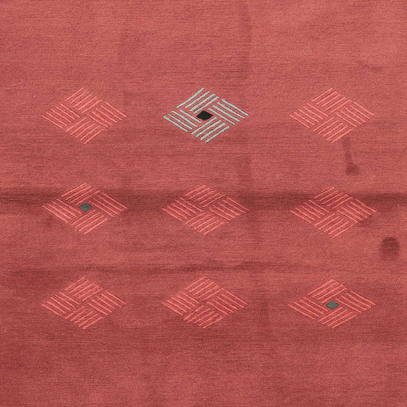 Tapis abstrait moderne 3444, Carré 5 pi