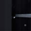 Armoire de rangement en coin noire avec plateau réglable