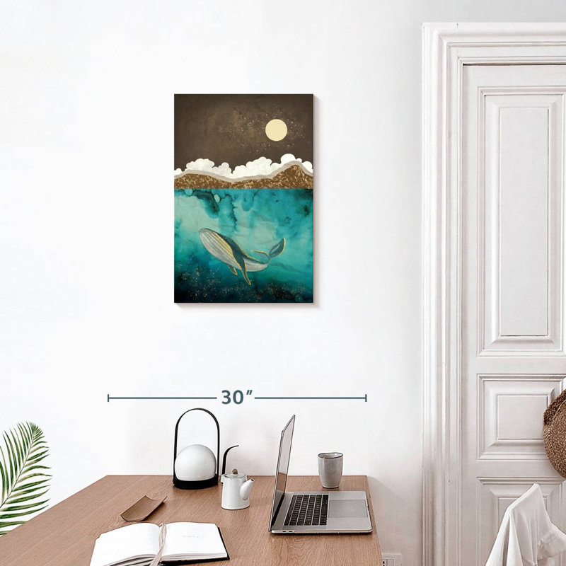 Sous l'eau, H 24 po x l 16 po