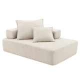 Lounge Frame for Oversized Modular U Shaped Sectional Sofa,Luxury Boucle Floor Couch,Convertible Compressed Couch,Spacious Foam-Filled Sofa for Living Room