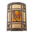 Rustic Lodge Flush Mounted Sconce