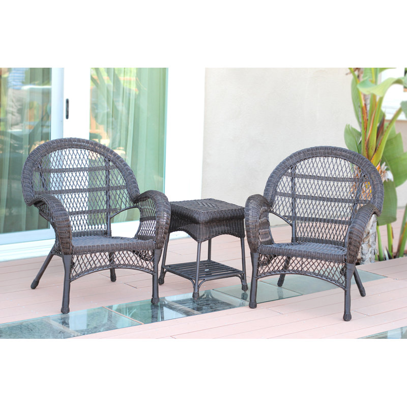 Mangum 2 - Person Patio Conversation Set, Espresso