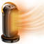 Chaufferette compacte à ventilateur électrique 1200 watts