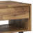 Lowry 22"W Solid Acacia Wood Modern Industrial Square End Table with Drawer, Open Shelf and Angled Legs-1072393533