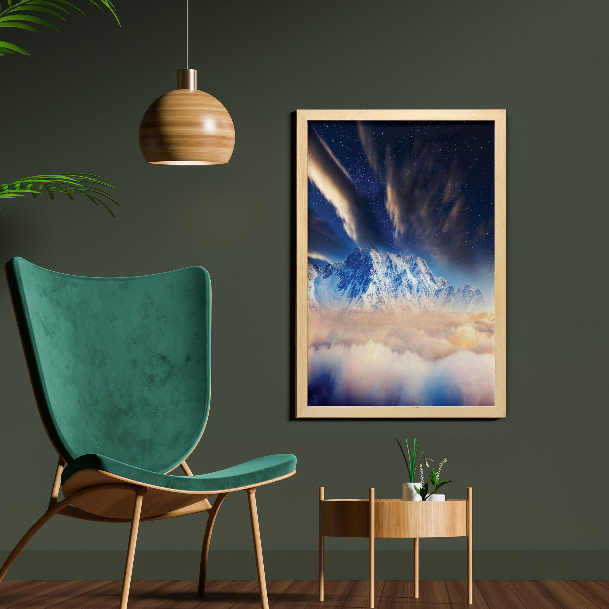 East Urban Home «Milky Way over Snowy Mountain Peaks High up Galaxy ...