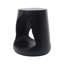 Table d'appoint ronde noire Hollow