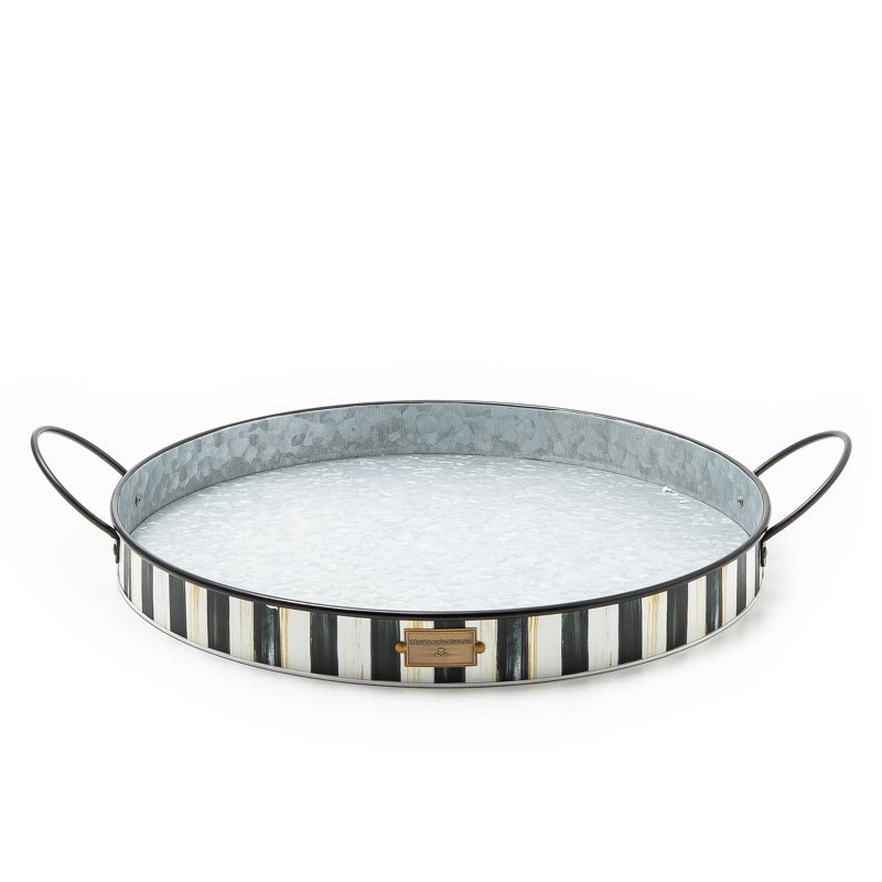 Spectator Galvanized Serving Trays, Set Of 2