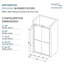 Porte de douche sans cadre 44 "x H 80" avec technologie TruMotion-69322854