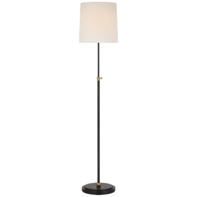 Thomas O'Brien Bryant 52" Adjustable Cordless Floor Lamp with Linen Shade