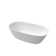 59.1"L x 29.5"W x 22.1"H Solid Surface Freestanding Oval Tub with Overflow and Drain