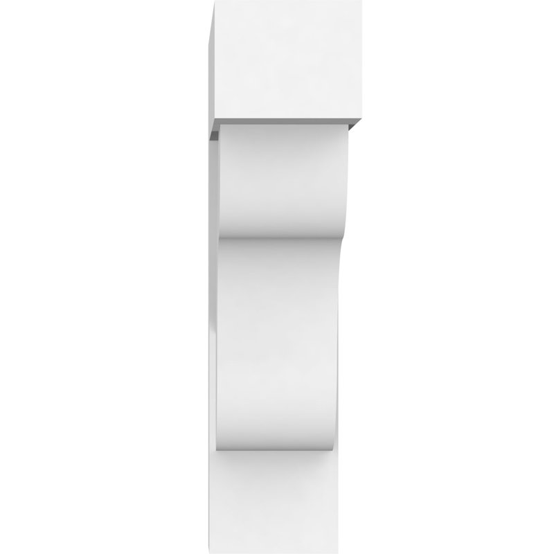 Support standard en PVC de qualité architecturale avec extrémités en bloc Carmel, H 20 po x l 5 po x P 20 po