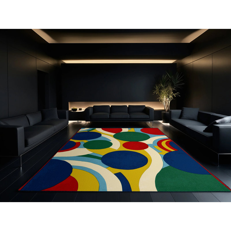 Energetic Jig Rug, Square 8'