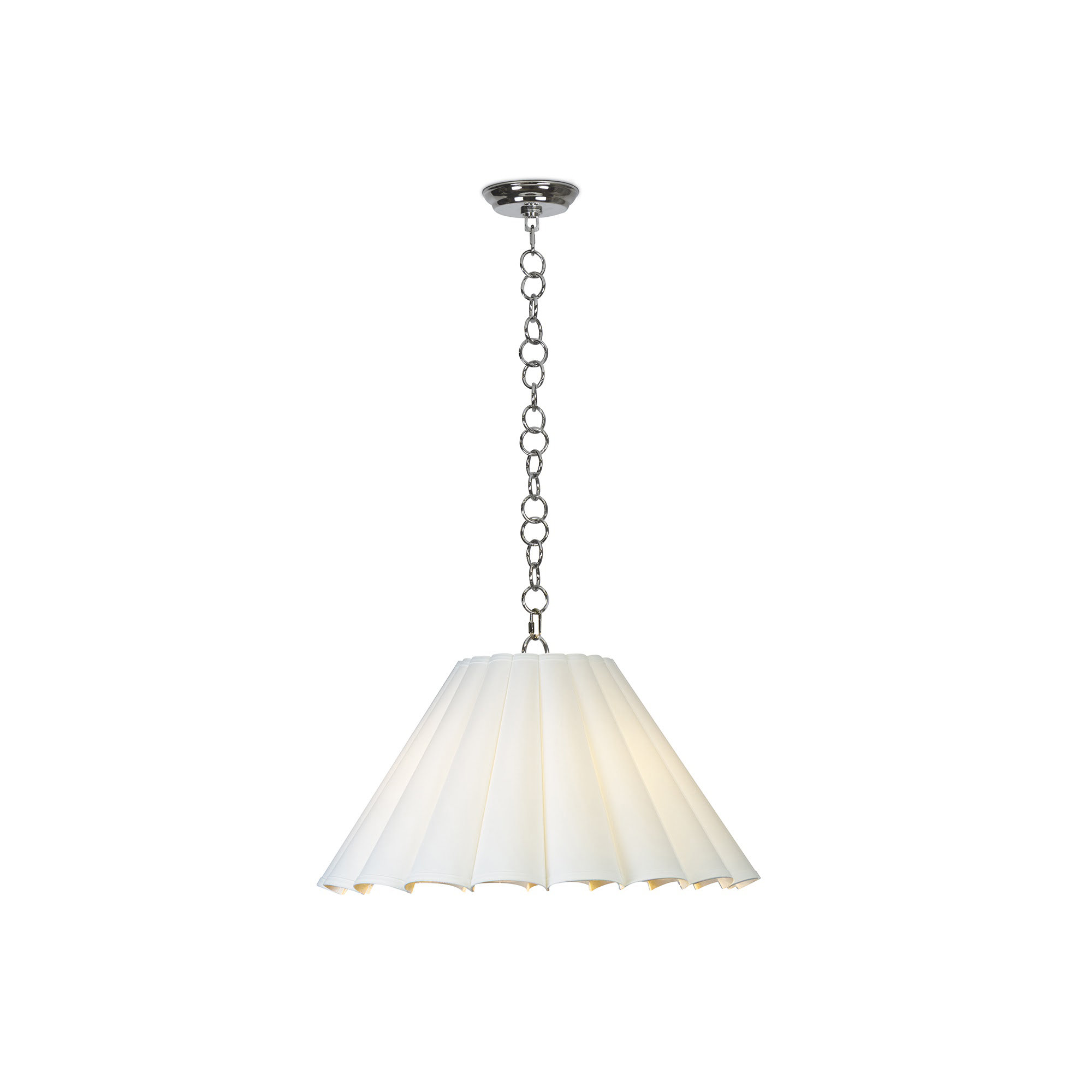 Allison Pendant Large (Natural Brass), Polished Nickel