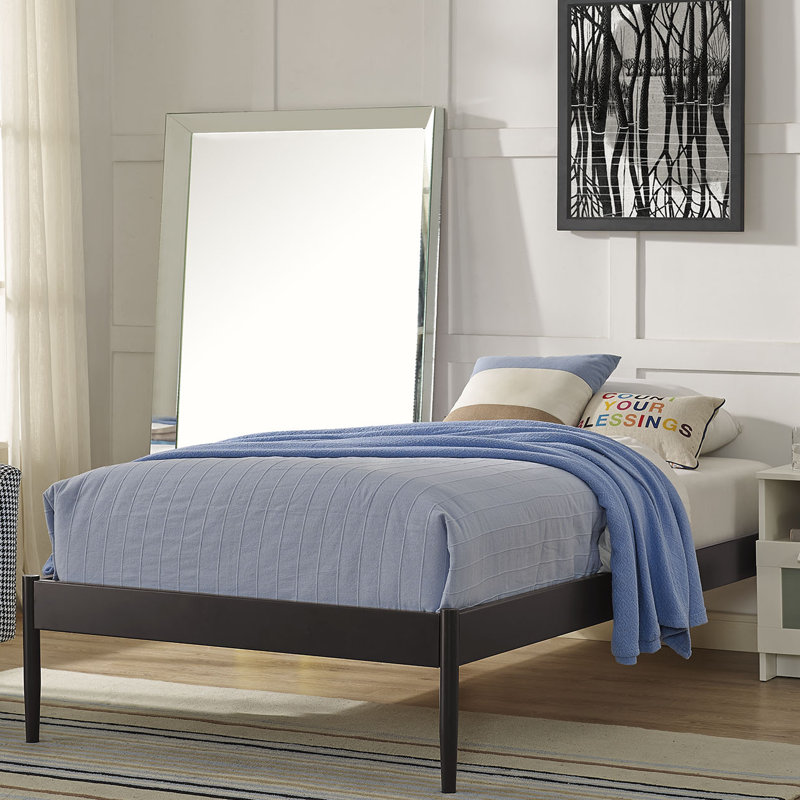 Modway Elsie Fabric Bed Frame, Twin, Brown
