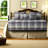 Reversible 6 Piece Bedding Sets, Polyester Rustic Plaid For Home Daybeds