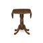 Ensemble de meubles de salle à manger 5 pièces comprenant une table de cuisine ronde avec Dropleaf et 4 chaises Parson, 42 x 42 pouces, noyer antique-1481428194-1481399008-1544004266