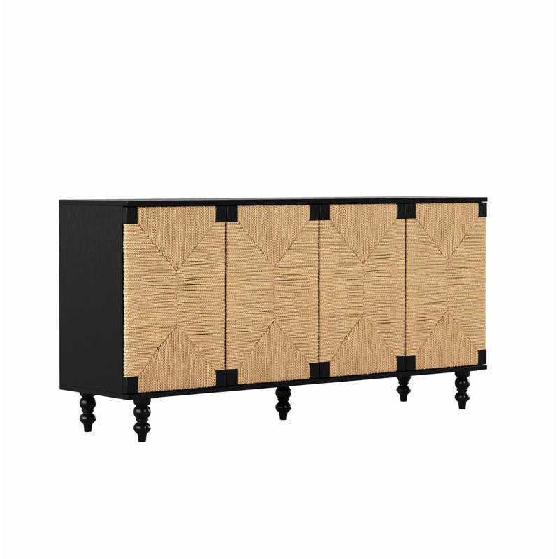 Meuble télé avec rangement Buffet Accent Natural