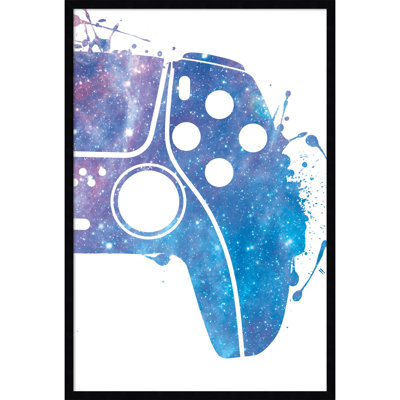  Tableau d'affichage encadré en tissu, Gamer Splash V par Mary Urban imprimé pour une utilisation comme tableau d'affichage ou organisation murale